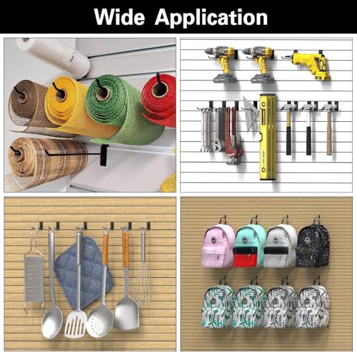 Slatwall Hooks 58 Pack Heavy Duty Multi Sizes (58 Count)