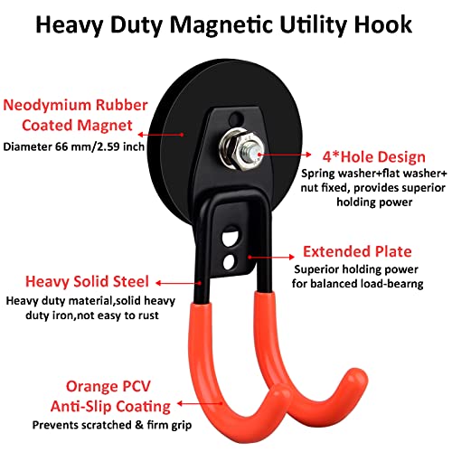 Garage Strong Magnetic Hooks (4 Count)