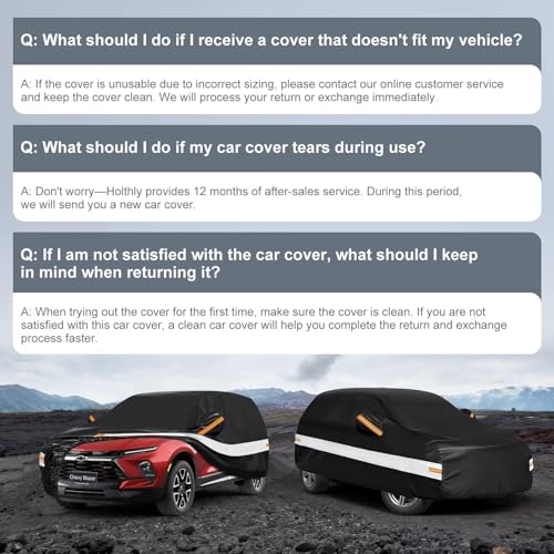 10 Layers SUV Car Cover Custom Fit for Chevrolet Chevy Blazer