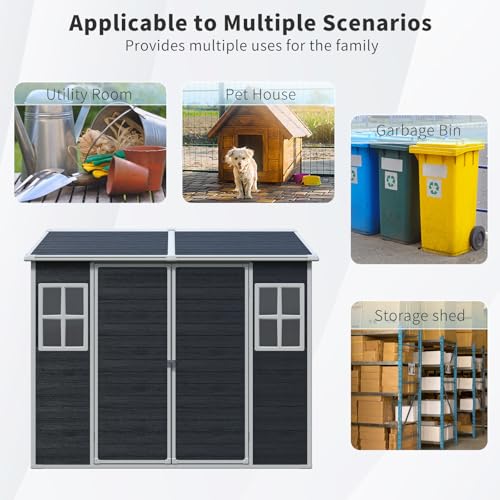 8x6 FT Outdoor Storage Shed