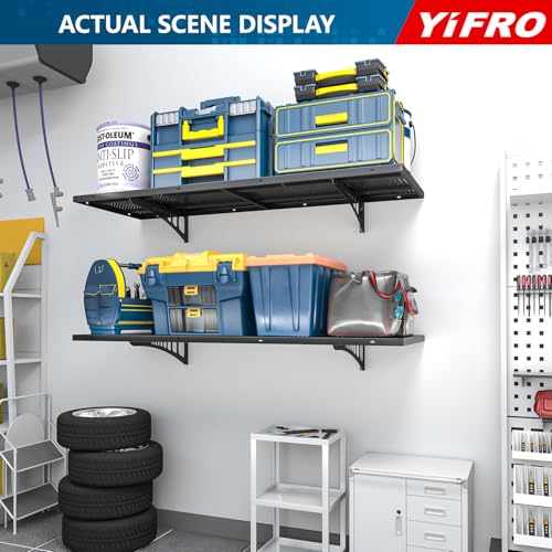 2 Pack 1.5x4ft Heavy Duty Garage Wall Shelving (24 System)