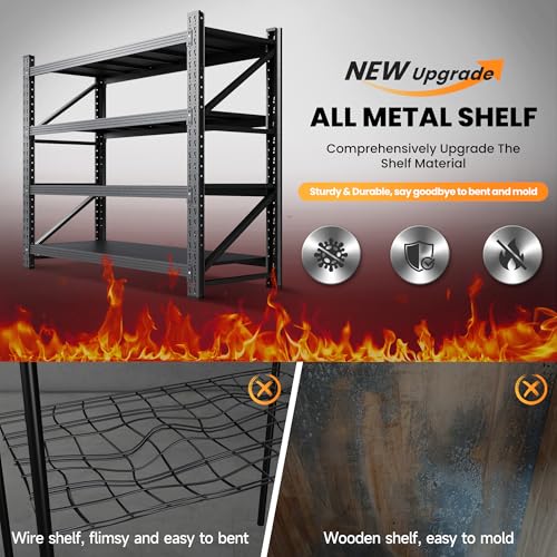 48” Wide Heavy Duty Metal Garage Shelving