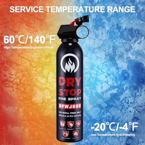 ABC Fire Extinguisher for Home & Vehicle 3Pack Dry Stop Fire Spray for Kitchen (3 Count)