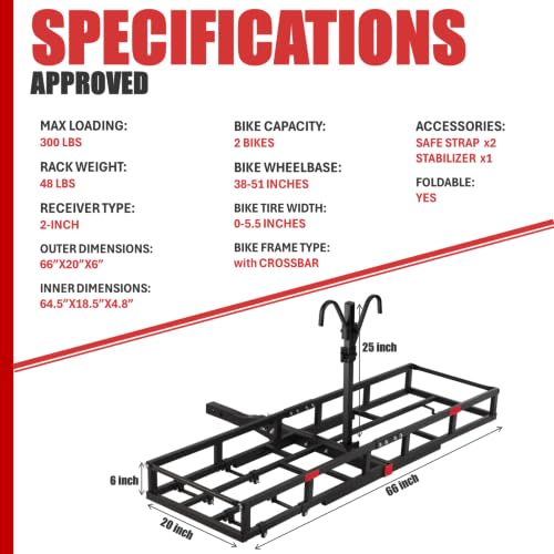 Hitch Mount Bike Rack for Ebike Heavy