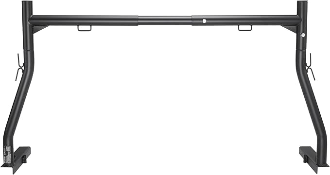 VEVOR Extendable Steel Truck Ladder Rack - 800 lbs Capacity, 46-71 inch, Non-Drilling for Kayak, Surfboard, Lumber, Ladder