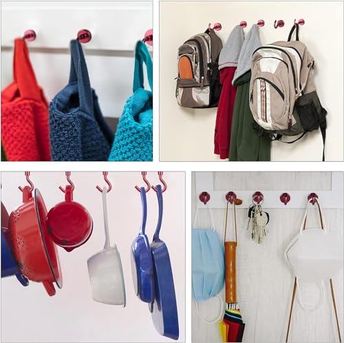 Magnetic Hooks 20pcs 30lbs Cruise Essentials 2026 Magnet Hook Red (20 Count)