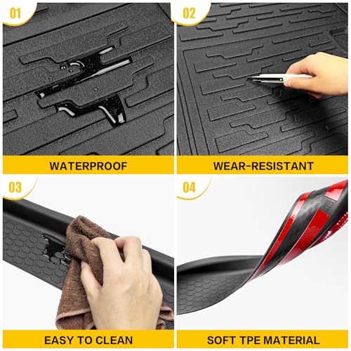 Trunk Mat with Door Sill Guards for 2021