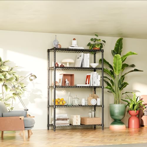 1750 LBS Garage Shelving Wide Storage Shelves Metal Shelves Heavy Duty Adjustable Utility Shelf Rack
