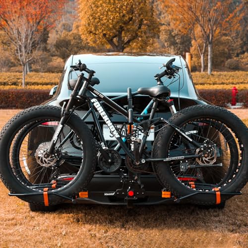 Platform 2 EBike Rack for Car Hitch Bike Rack for SUV RV Trucks Carrier Bicycle Car Racks 2 (2 Count)