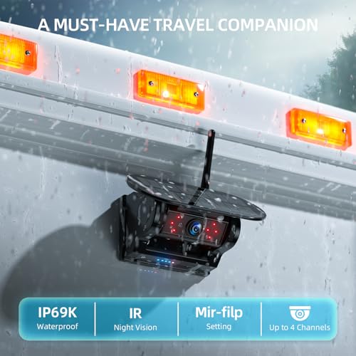 Magnetic Solar Wireless Backup Camera