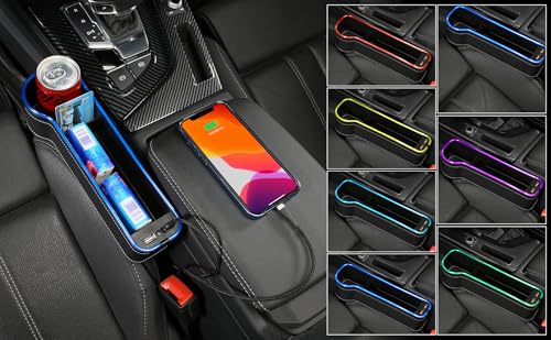 7 Color Led Car Seat Gap Organizer