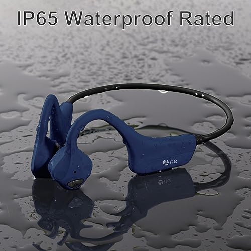 Bluetooth Headphones Waterproof Bone Conduction Headset Open Ear Earphones Blue Headset with mic