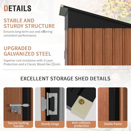 5x3 Ft Outdoor Storage Shed