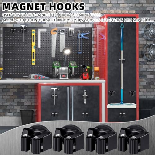24 Pcs Magnetic Broom Holder Wall Mounted Anti Slip Rack (24 Count)