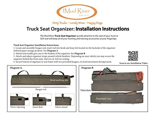 Mudriver Mud River The Truck Seat Organizer