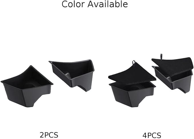 Compatible For Tesla Model 3 2024 Highland Car Trunk Side Storage Box Bins Cargo Compartment Box Boot Organizer Bucket Car Accessories(2PCS)