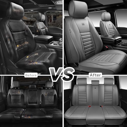 Nappa Leather Car Seat Covers Full Set