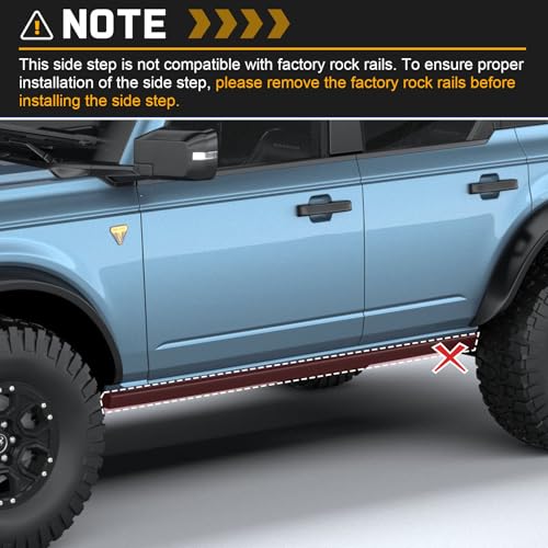Running Boards Side Step Bars for 2021 (2 Count)