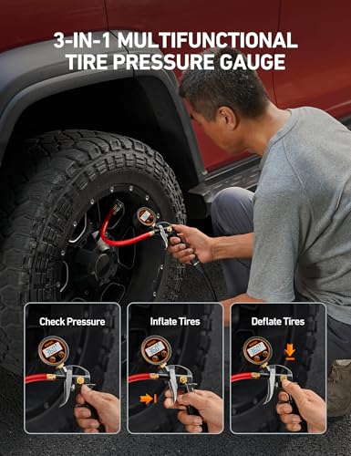 T1 Digital Tire Pressure Gauge with Inflator