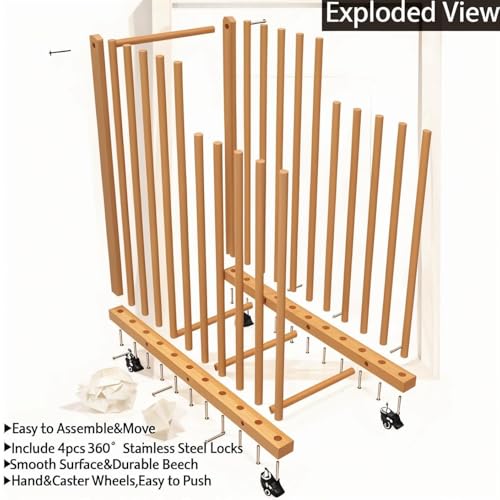Art Storage Rack on Wheels
