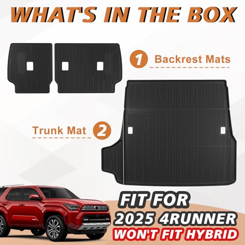 Trunk &Seatback Mat for 2025 2026 4Runner