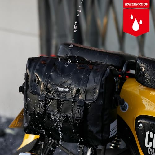 Motorcycle Saddlebag 15L Waterproof Luggage Bag Quick Release Motorcycle Side Bag Fits Most Adventure and Sports Bike Motor Racks