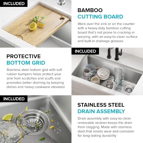 Fairlane 30 in Undermount Workstation Single Bowl 18