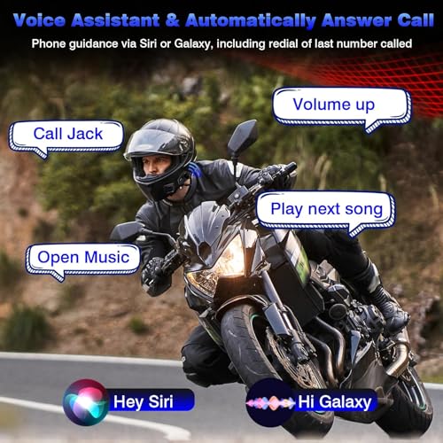 Motorcycle Helmet Headset 8 Riders Communication System X8 Intercom with Music Sharing