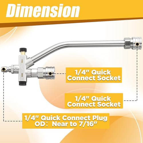 Pressure Washer Foam Cannon with Dual Connector