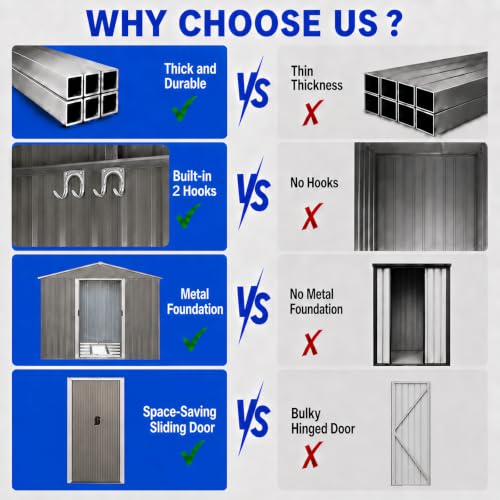 8x10 FT Outdoor Storage Shed