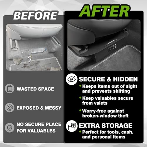 for 2026+ Tesla New Model Y Juniper Front Seat Safe Vault Driver