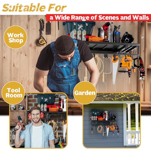 2pcs Garage Wall Shelving
