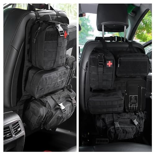 6 Pack Tactical Car Seat Back Organizer
