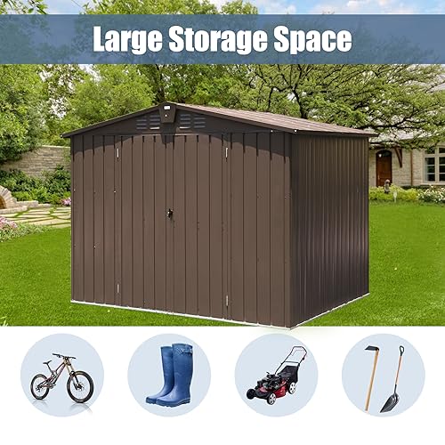 Domi Outdoor Storage Shed 8.2' x 6.2'