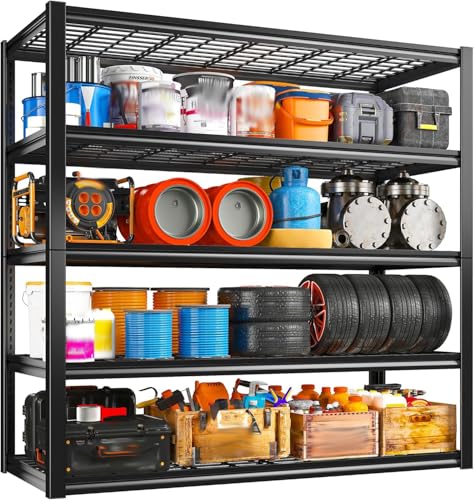 48" W Garage Shelving Heavy Duty Load 2500LBS (4 Count)