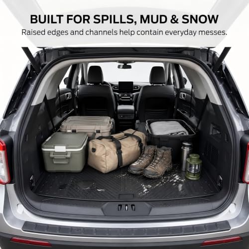 Cargo Mat & Seat Back Covers for Ford Explorer 2020 (2 Count)