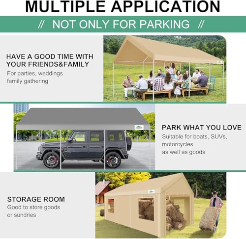 Carport 12x20ft Heavy Duty Portable Garage