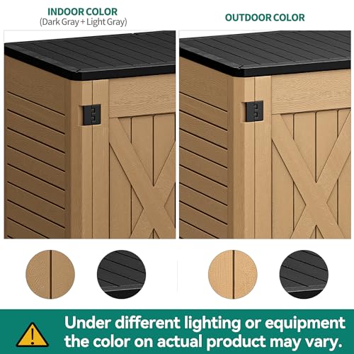 Outdoor Resin Storage Sheds with X