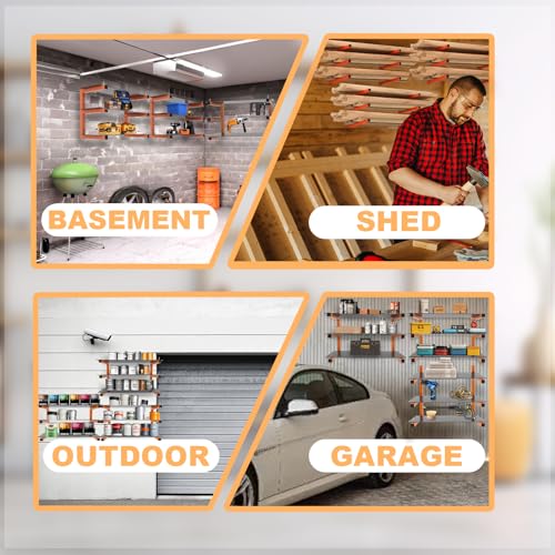 6 Pack Wall Mounted Lumber Rack (6 Count)
