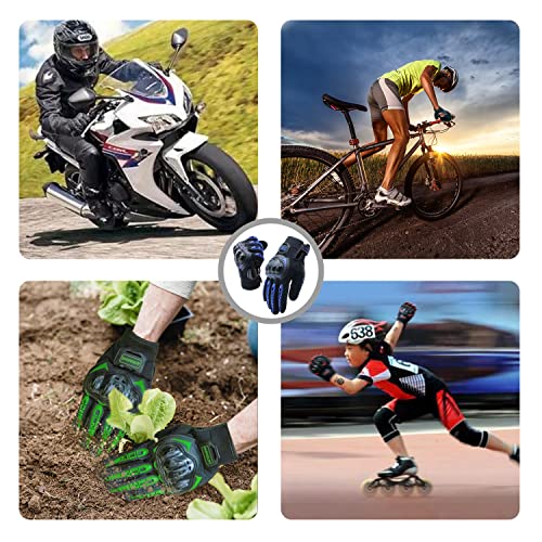 Motorcycle Gloves Touch Screen Full Finger Riding Gloves Knuckle Protection for Men and Women for Dirt Riding