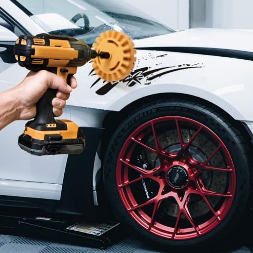 2 Pack Decal Remover Eraser Wheel with Adapter 4 inch Rubber Eraser Wheel for Drill Removes Car Decal Vinyl Tape Graphics Pinstripe Sticker Adhesive Remover
