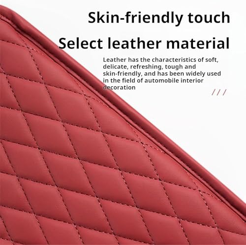 Car Armrest Cover Leather Car Console Covers Box Pad with Pocket and Tissue Box Arm Rest Cover for Car for SUV Truck Sedan Vehicle