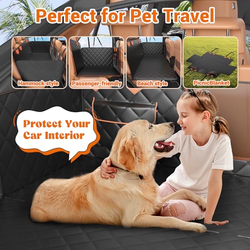 Truck Back Seat Extender for Dogs Hard Bottom Holds 500lbs