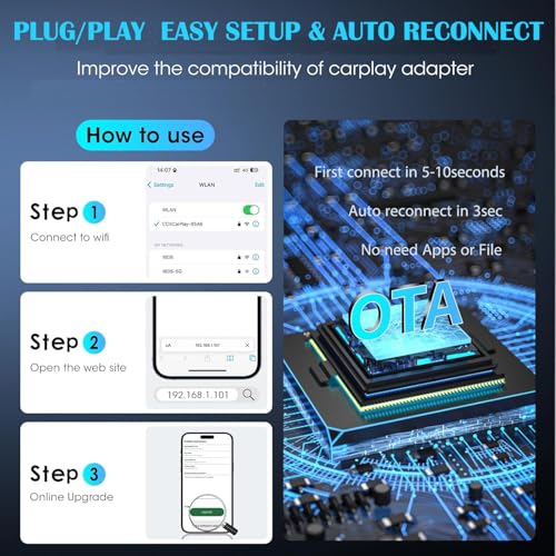 Mini Wireless Carplay Adapter for Apple iPhone