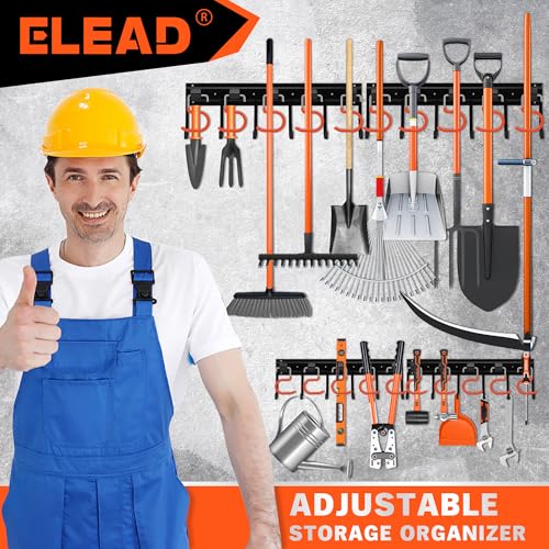 68'' All Metal Adjustable Garden Tool Organizer