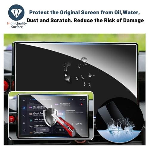 Screen Protector for Toyota Tacoma 14" Radio Touchscreen 9HD Tempered Glass Compatible with 2024 2025 2026 Toyota Tacoma SR