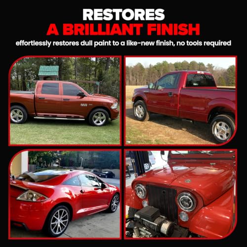 Red Scratch & Swirl Remover Polish for Red Cars & Restorer (8.4 Fl Oz)
