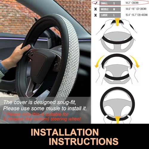 Bling Comfy Steering Wheel Cover for Tesla Model Y