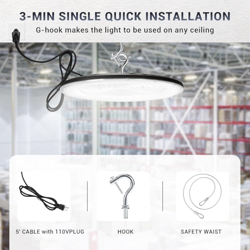 6 Pack 250W UFO Led High Bay Light (6 Count)