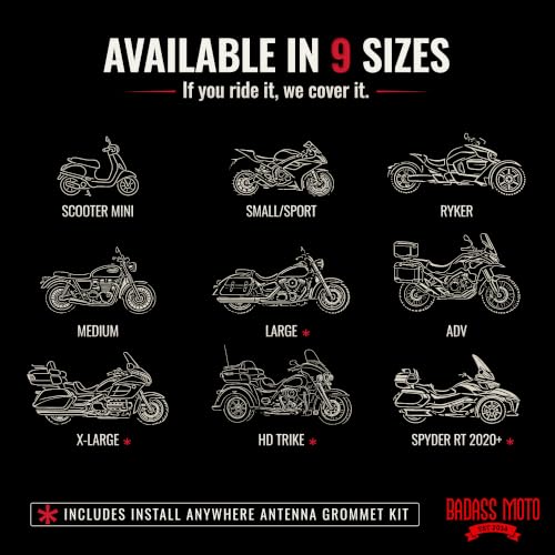 Waterproof Motorcycle Cover for Large Cruisers